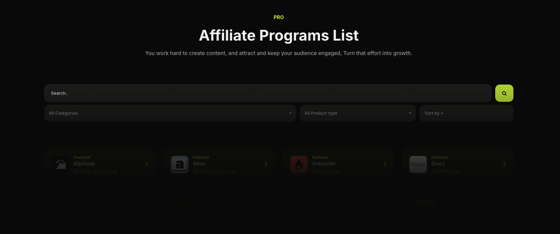 TapRefer Pro Search and Filter desktop
