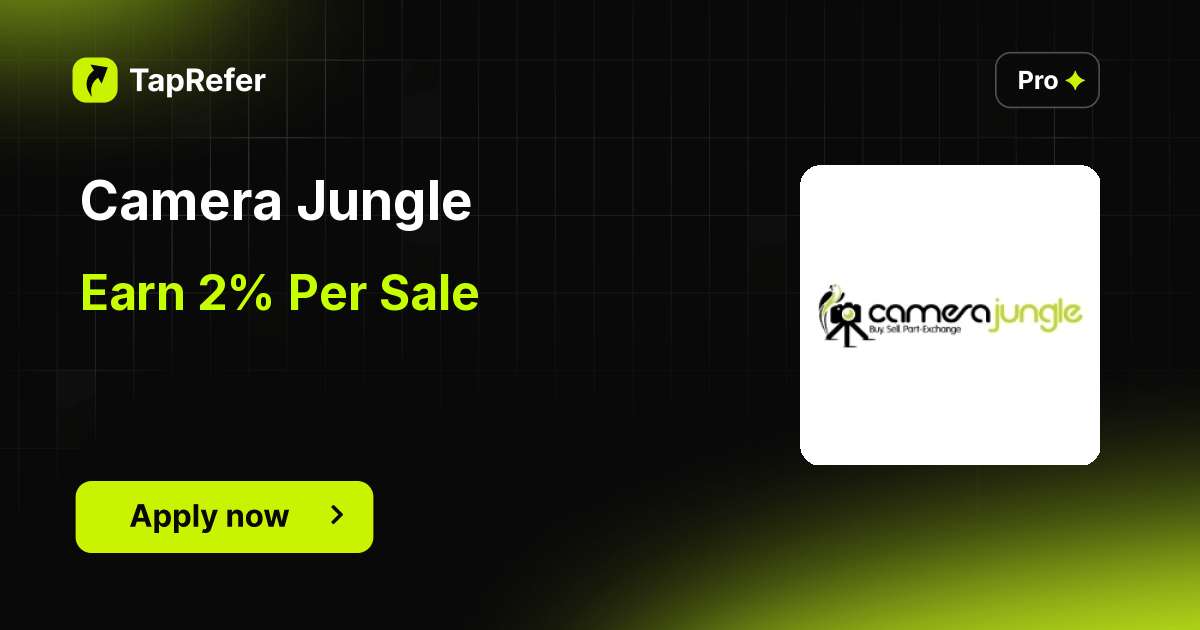 Camera Jungle Affiliate Program - 2% Per Sale - TapRefer