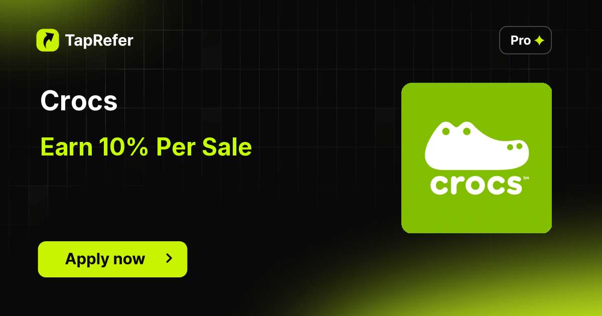 Croc Program Crocs Affiliate Program - 10% Per Sale - TapRefer