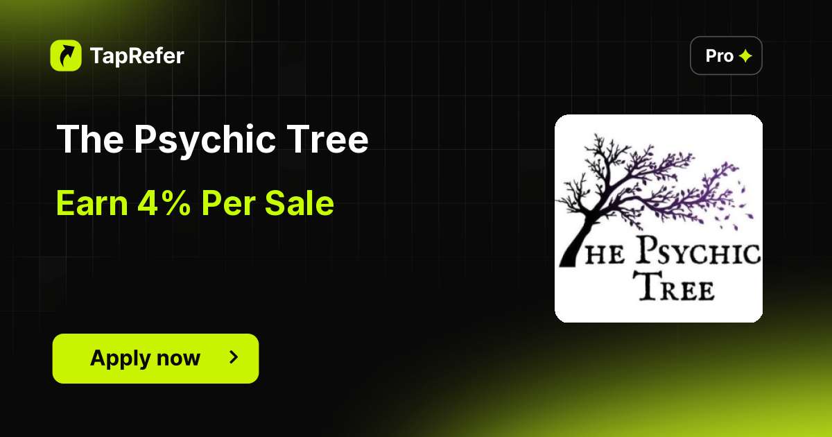 The Psychic Tree Affiliate Program - 4% Per Sale - TapRefer