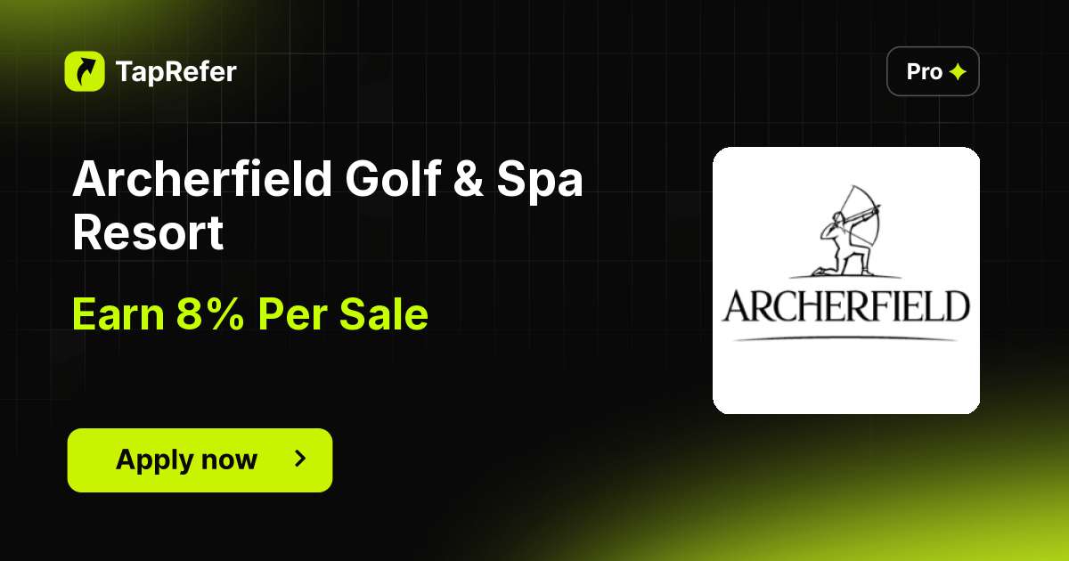 Archerfield Golf & Spa Resort Affiliate Program - 8% Per Sale - TapRefer