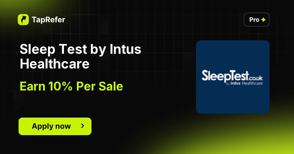 Sleep Test By Intus Healthcare Affiliate Program - 10% Per Sale - TapRefer