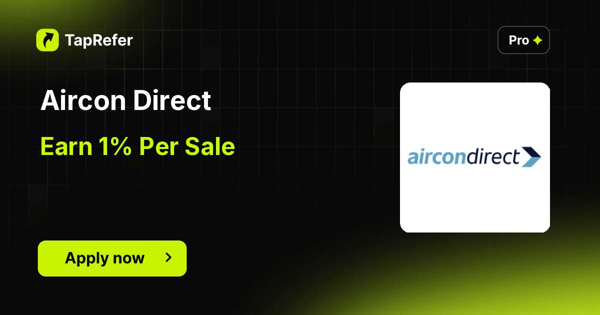 Aircon Direct Affiliate Program - 1% Per Sale - TapRefer