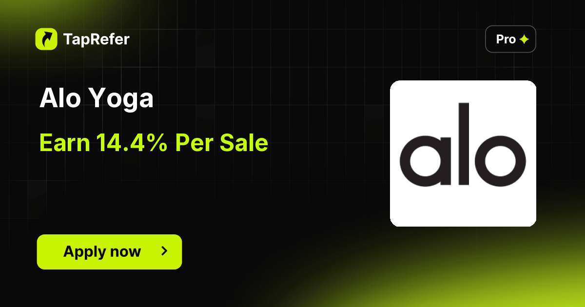 Alo Yoga Affiliate Program - 14.4% Per Sale - TapRefer