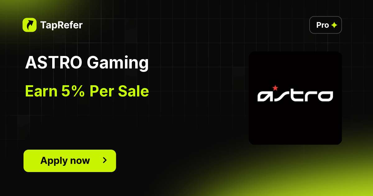 ASTRO Gaming Affiliate Program - 5% Per Sale - TapRefer